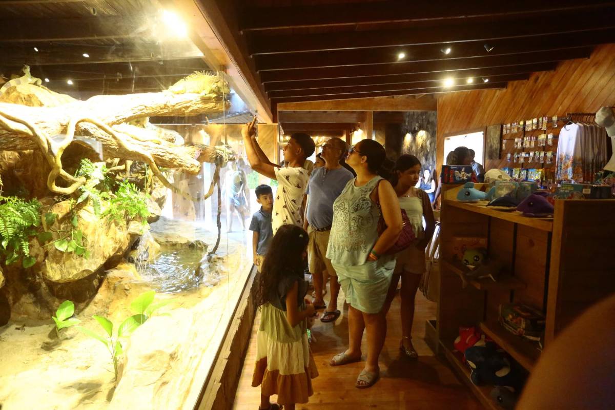 Veraneantes disfrutan de las playas de Tela bajo nubarrones grises