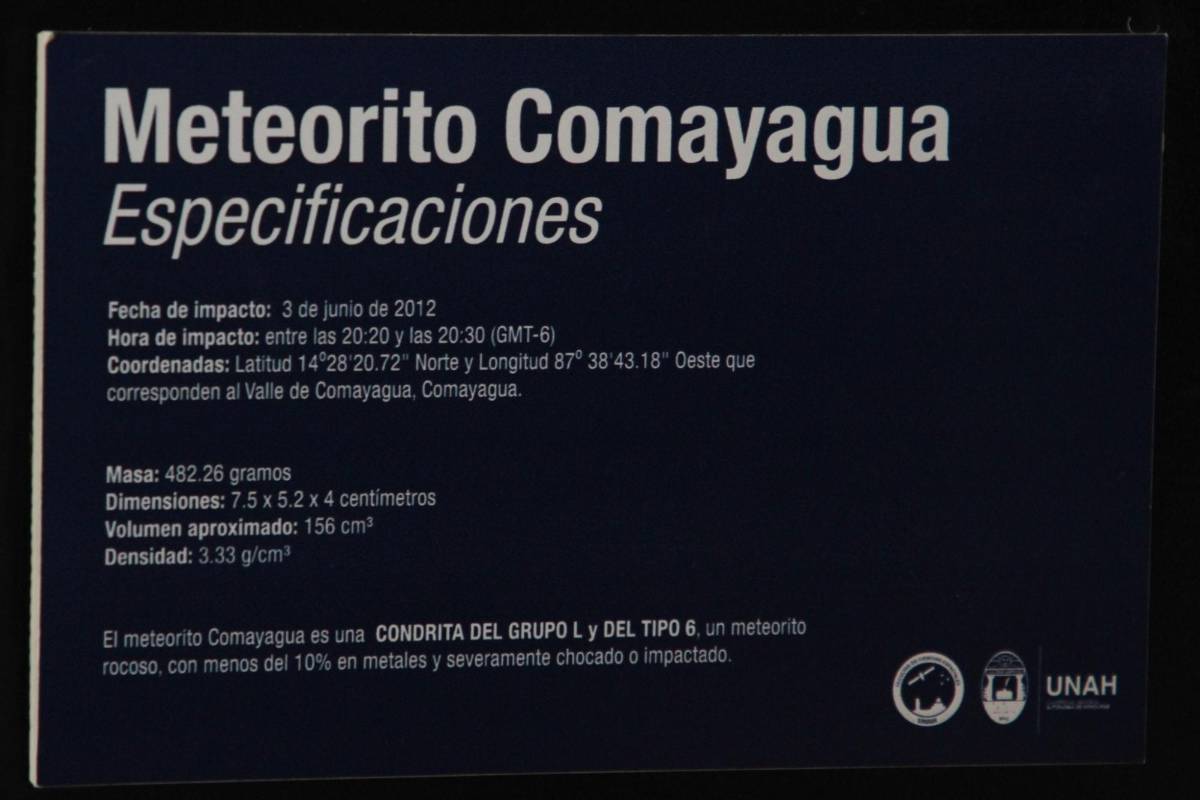 Así es el curioso meteorito que exponen y que atravesó una casa en Honduras