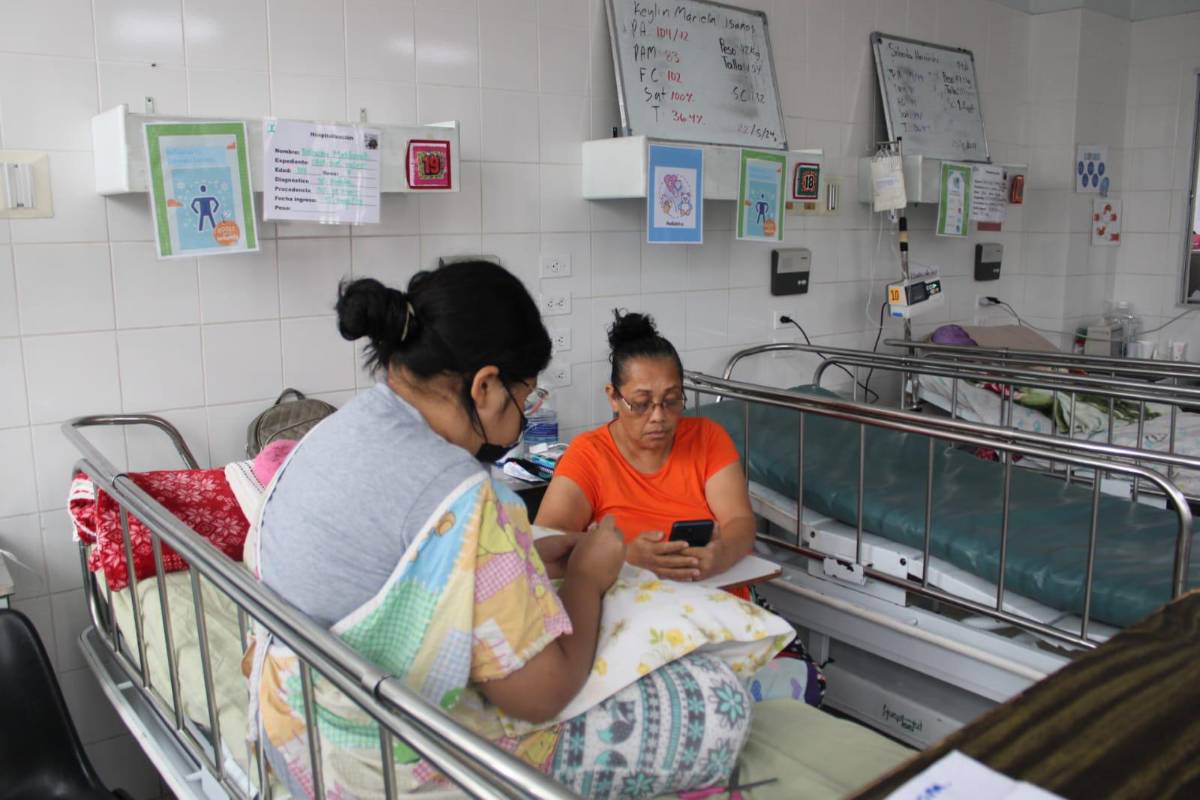 El Hospital Escuela tuvo que habilitar una nueva sala para atender pacientes.
