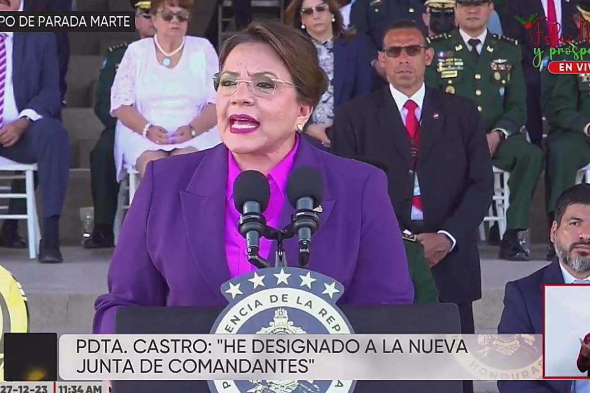 Xiomara Castro brindará informe el 1 de enero de 2024