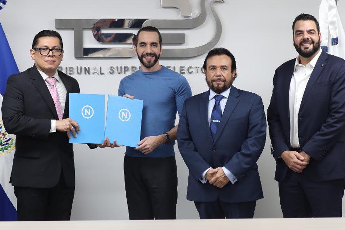 Tribunal Electoral inscribe la candidatura de Nayib Bukele