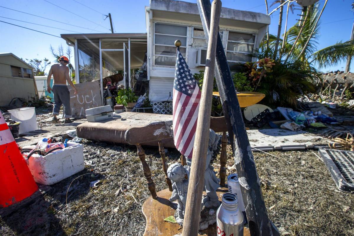 Devastación del huracán Ian, en Florida, Estados Unidos.