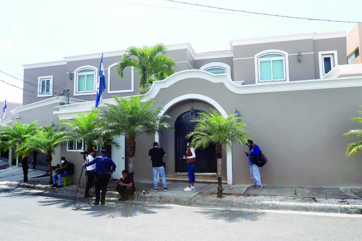 Residencia de Juan Orlando Hernández en la capital hondureña.