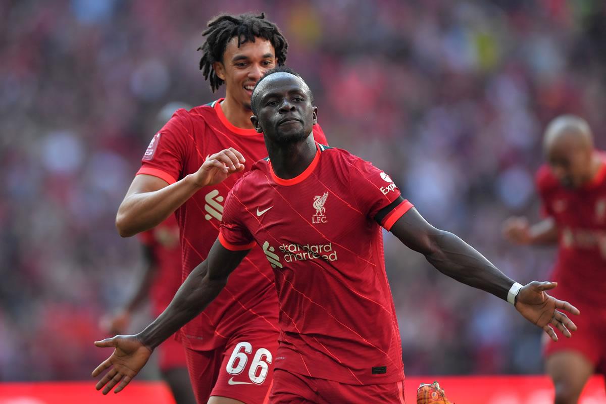 Sadio Mané fue la figura del Liverpool con su doblete.