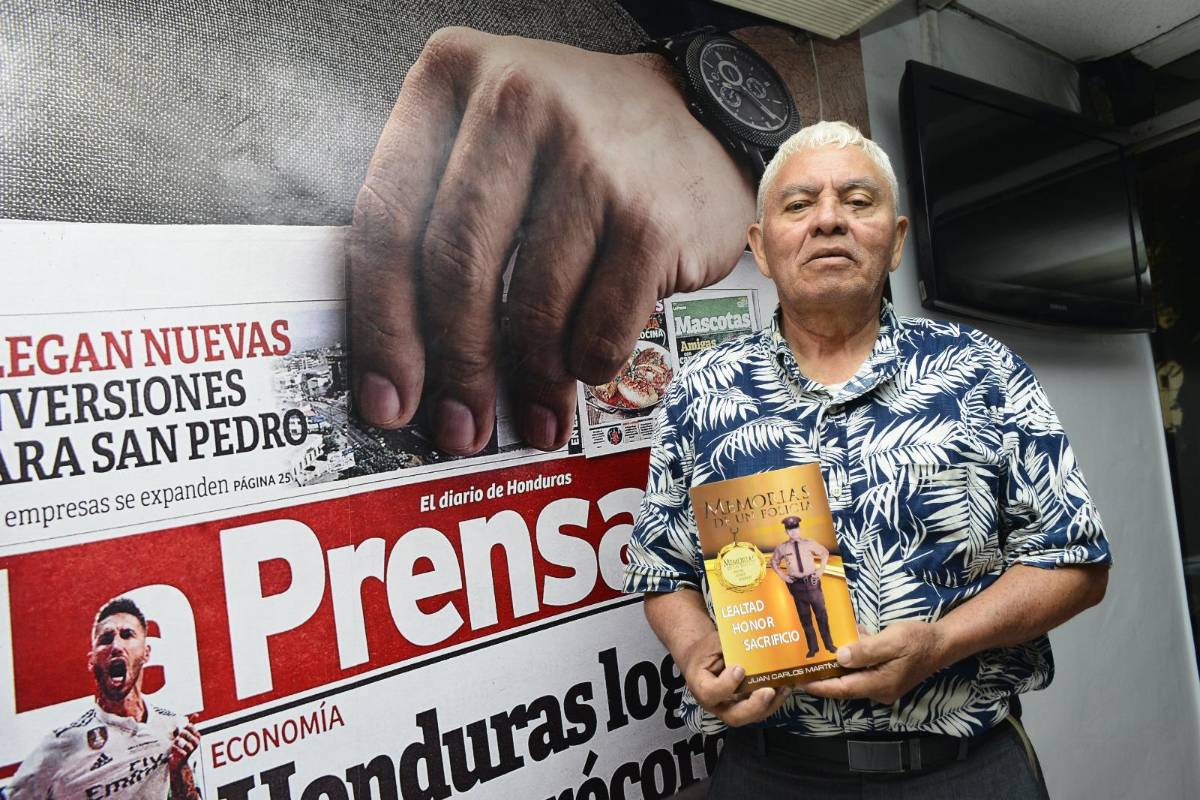 Expolicía y escritor hondureño lanza su libro “Memorias de un policía”