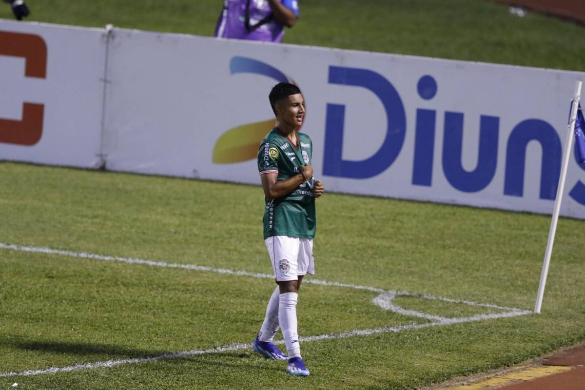 César Sevilla debutó en Liga Nacional y se estrenó con gol. Es originario de Choloma.