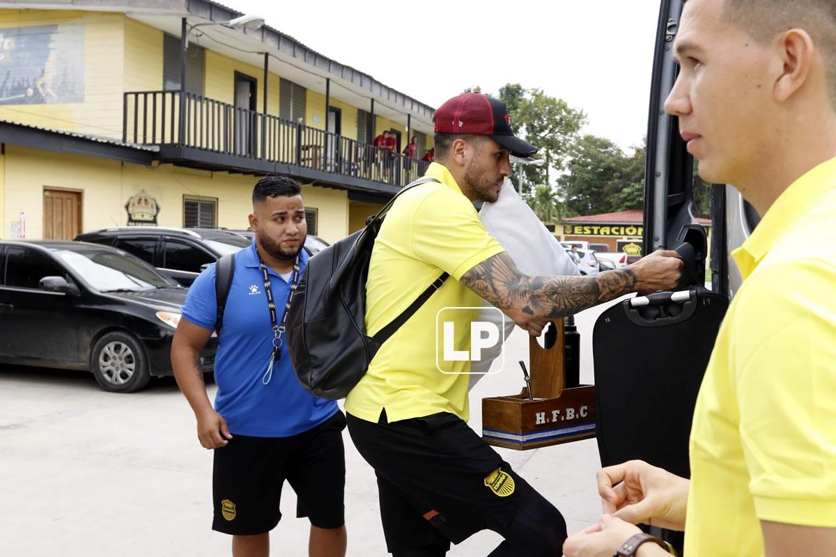 Ramiro Rocca y Michael Perelló viajaron con el equipo a Tegucigalpa.