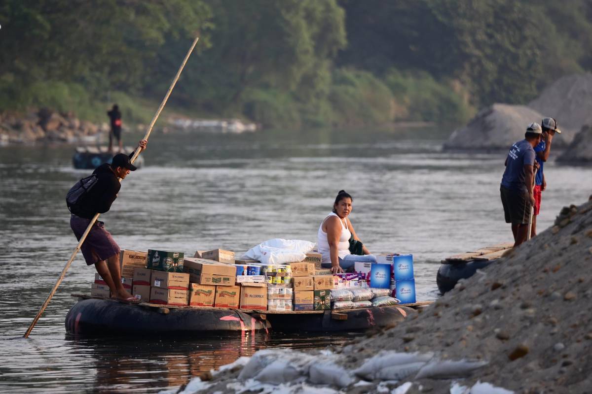 El Suchiate, la poroza frontera llena de pasos no tan ciegos