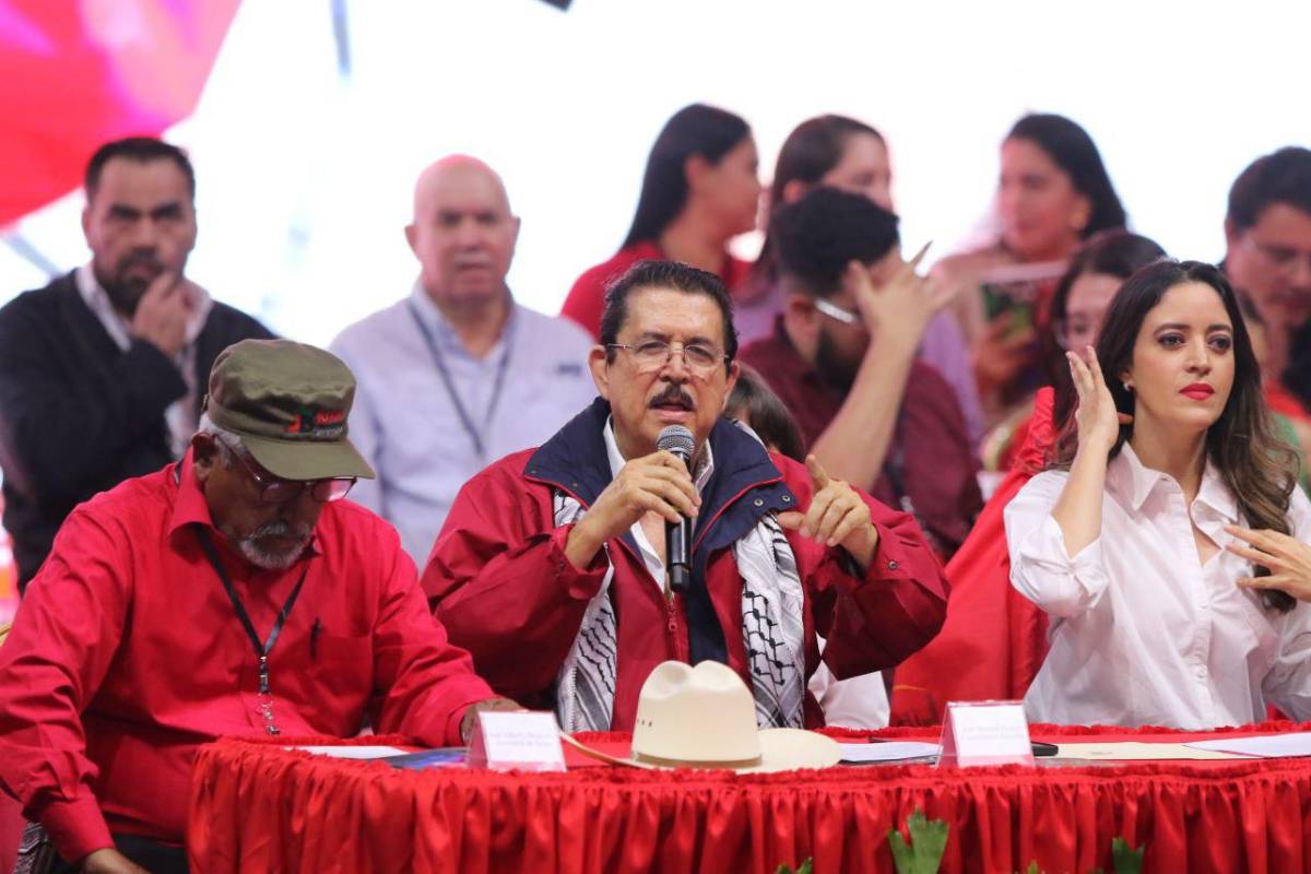 Reapariciones y respaldo a Rixi: las imágenes que dejó la asamblea de Libre en Tegucigalpa