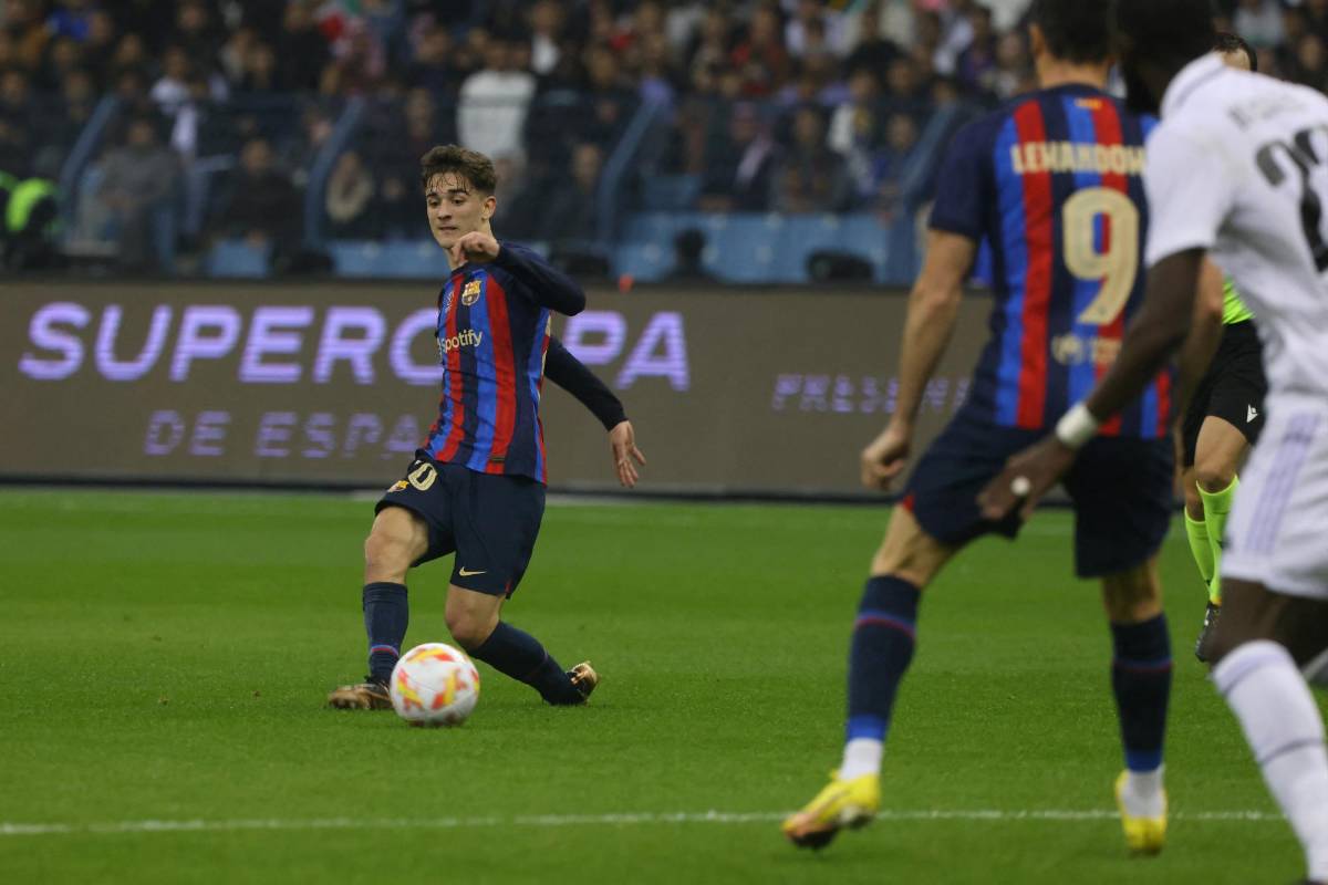 Gavi fue elegido como el Mejor Jugador de la Gran Final de la Supercopa de España.