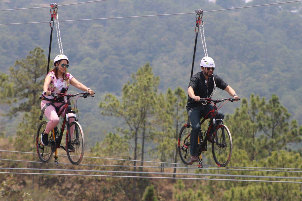 Inauguran Bici Canopy en Santa Rosa de Copán