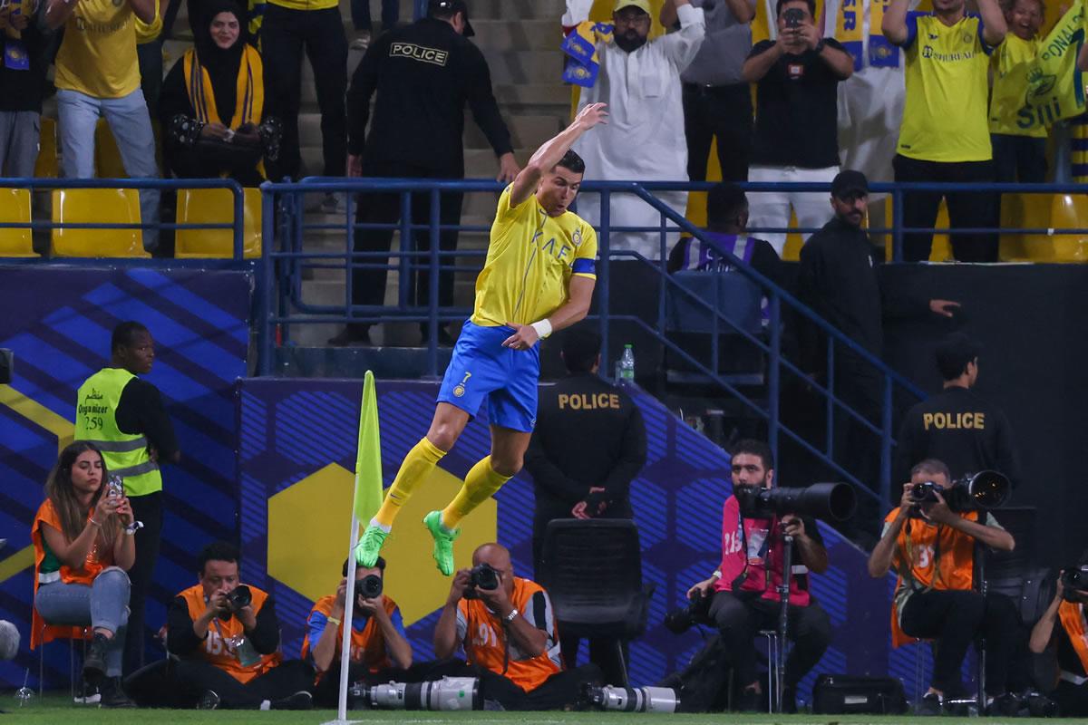 La celebración de CR7 no podía faltar en la victoria del Al Nassr.