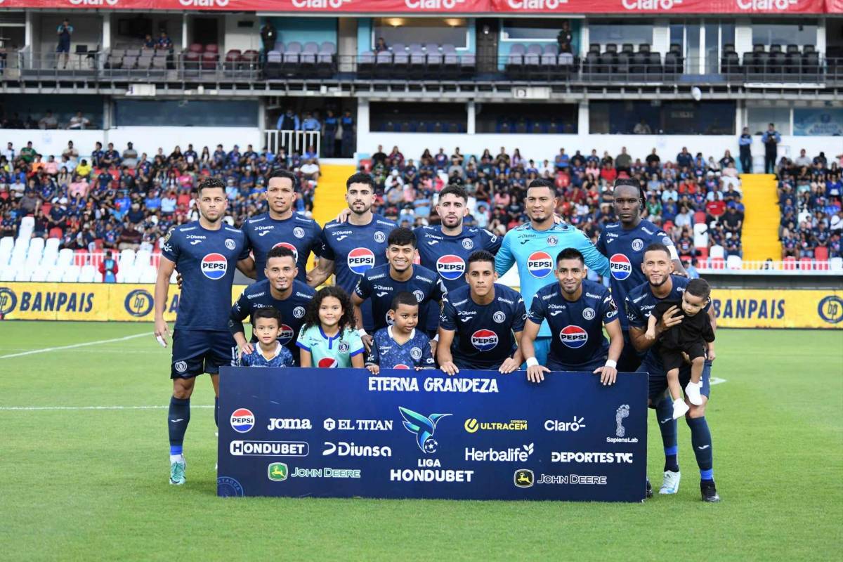 El 11 titular del Motagua que enfrenta al Marathón.