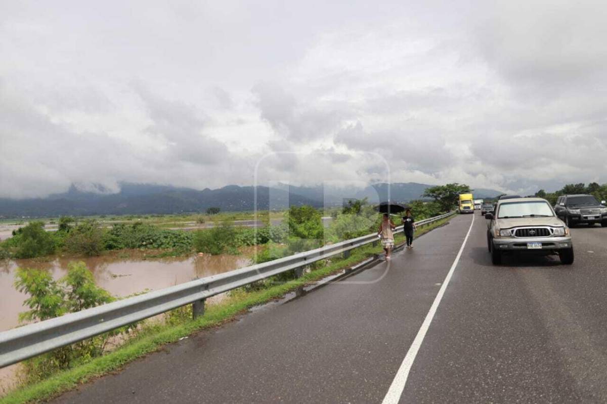 Inundaciones en el municipio de Potrerillos, Cortés.