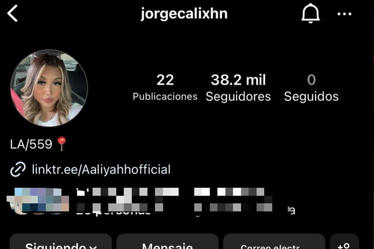 Hackean cuenta de Instagram de Jorge Cálix para promocionar OnlyFans