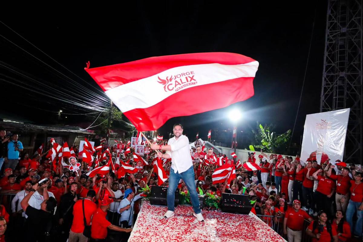 Jorge Cálix cierra campaña vaticinando “una goleada el 9 de marzo”