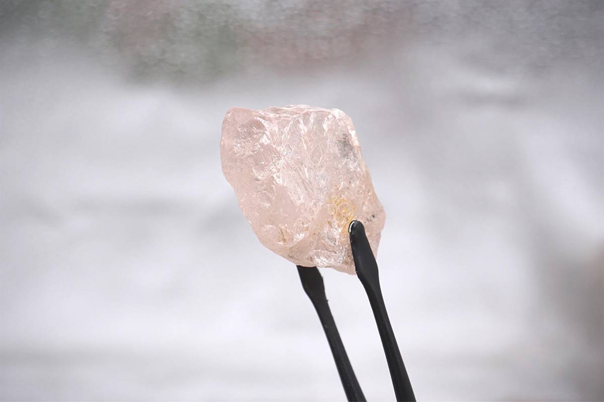Mineros hallan un diamante rosa que se cree es el más grande en los últimos 300 años