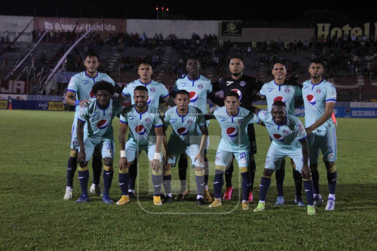 El 11 titular del Motagua que enfrentó al Vida en La Ceiba.