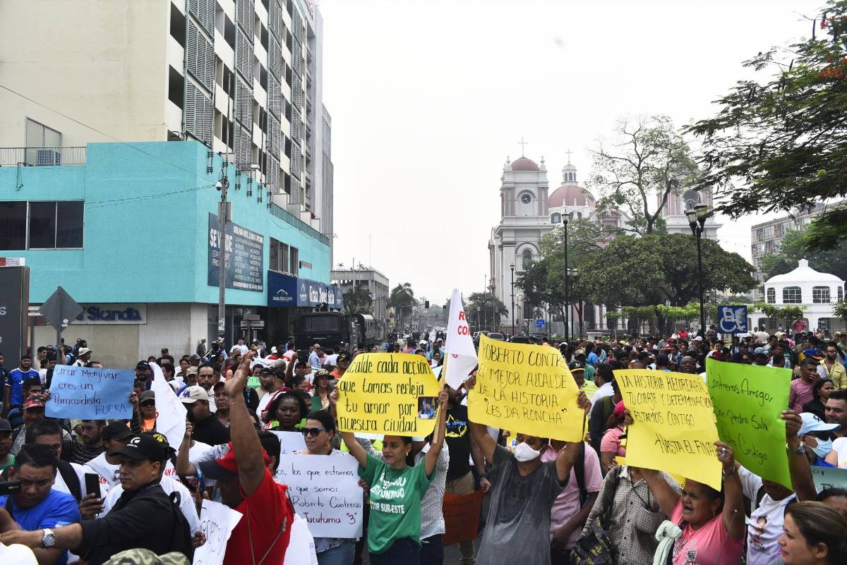 Movilización de empleados y cierre de oficinas en municipalidad sampedrana