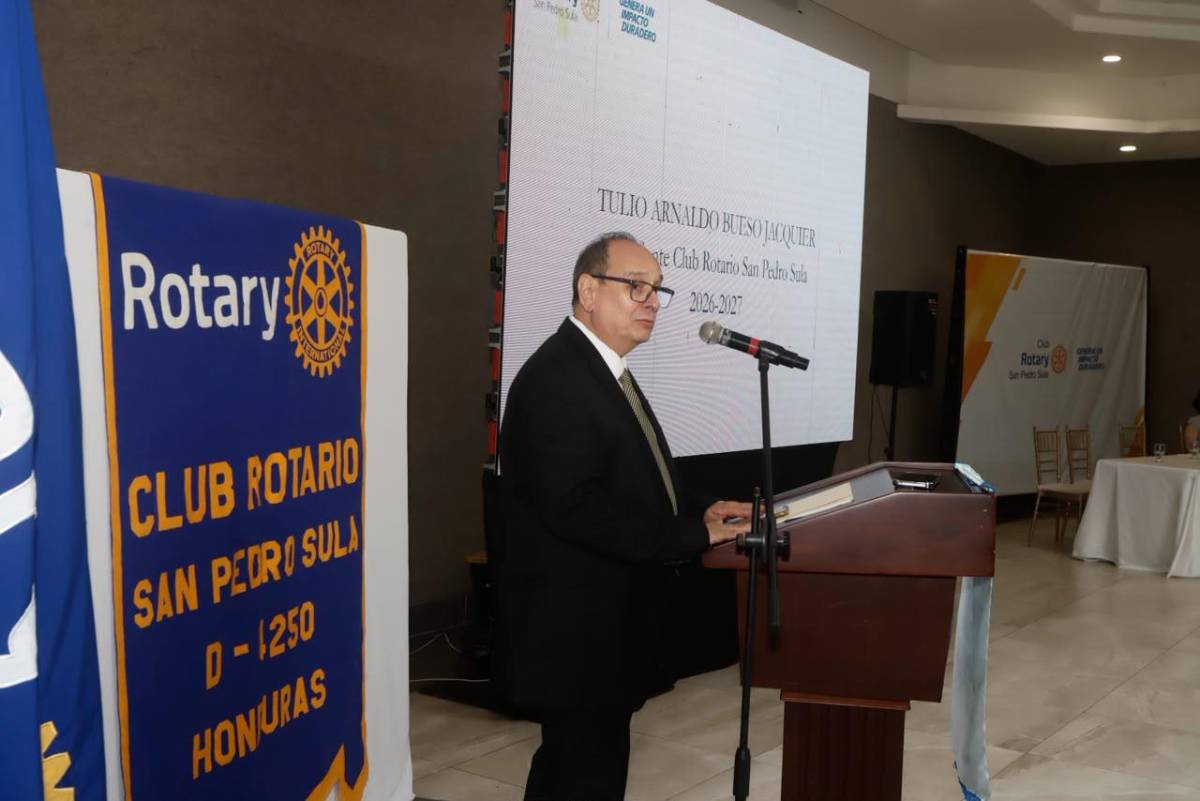 Así fue la juramentación del nuevo presidente del Club Rotario San Pedro Sula 2026-2027