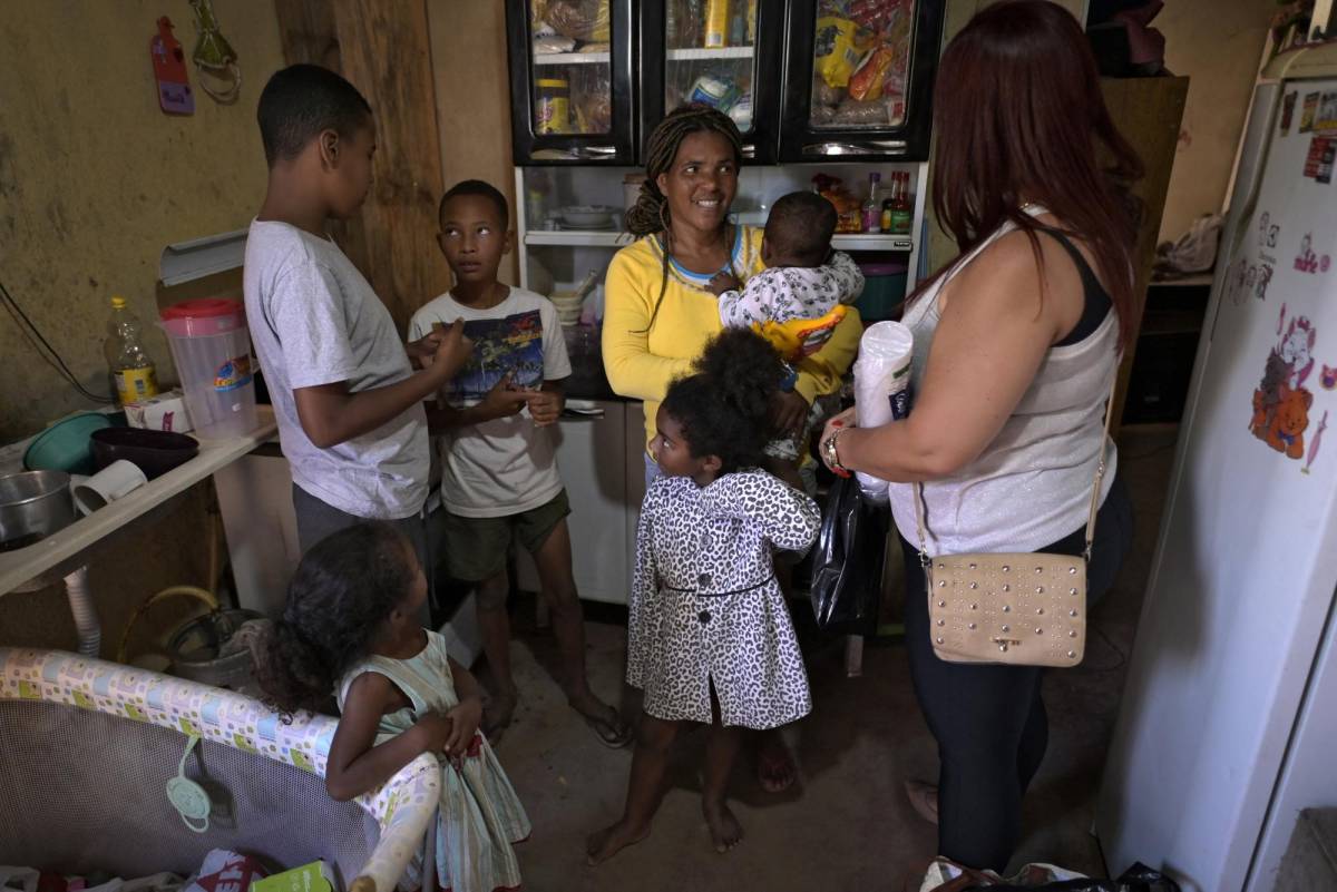 La madre de Miguel agradeció por la ayuda para poder alimentar a sus seis hijos.