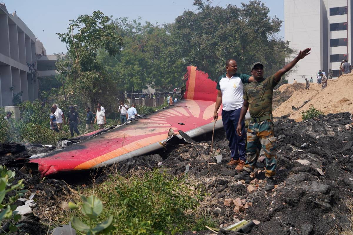 Imágenes devastadoras del accidente del avión de Air India