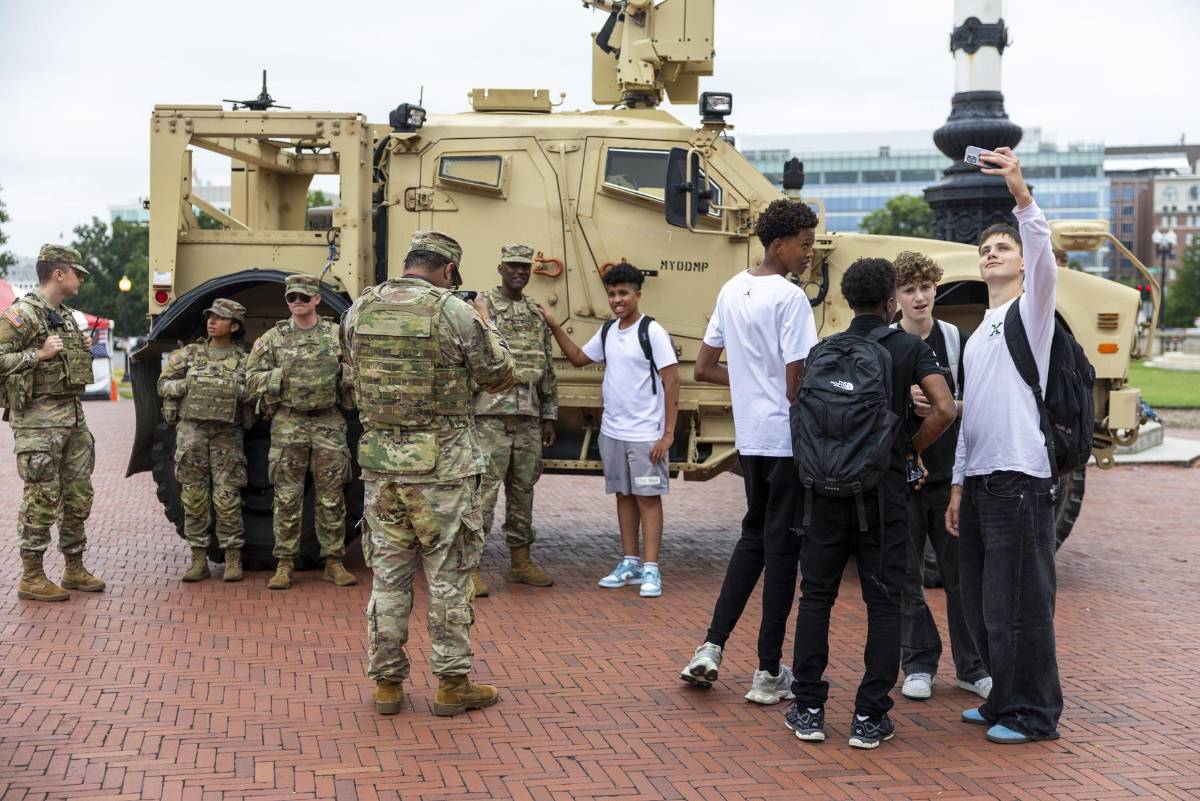 Trump patrullará las calles de Washington con el ejército