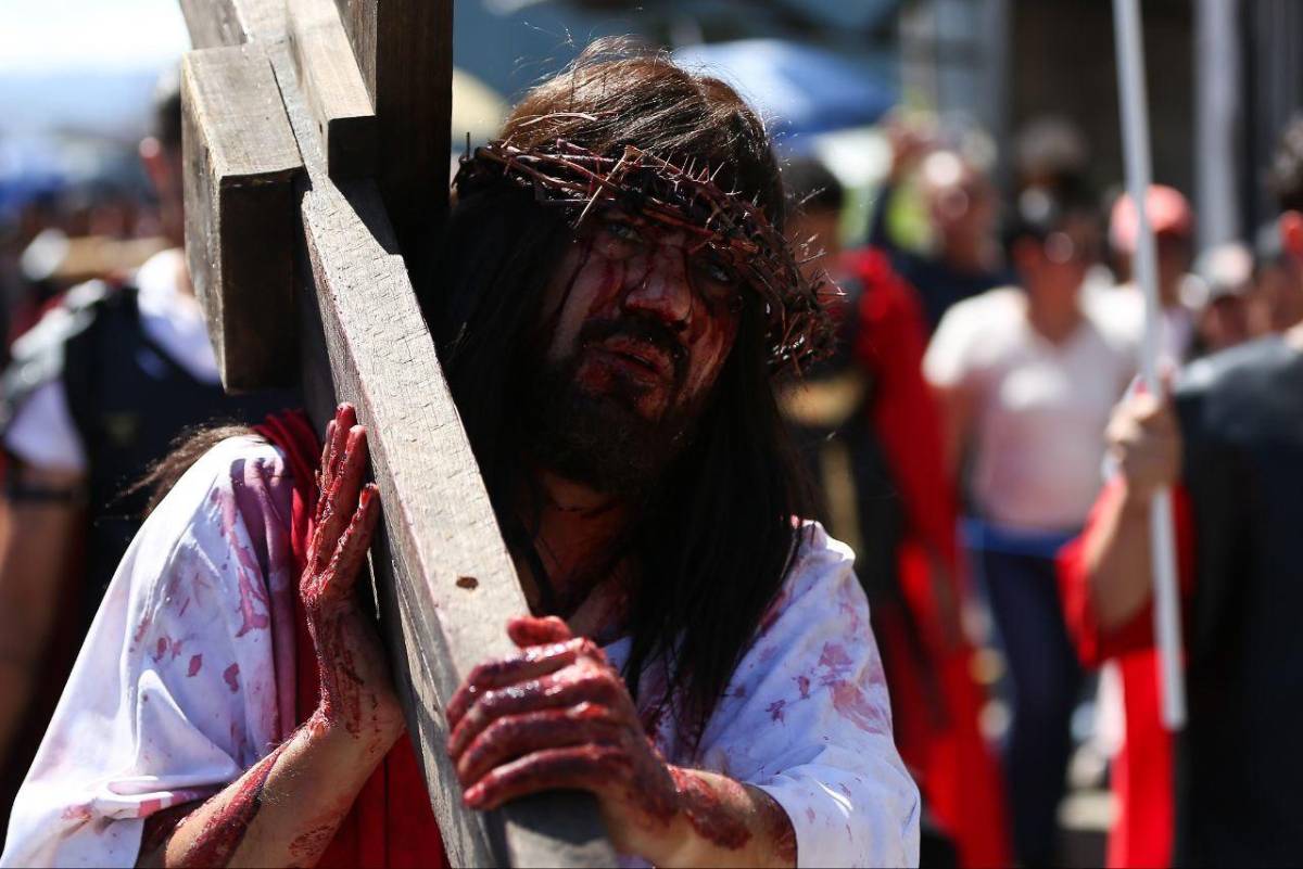 Viernes Santo en Comayagüela: drama y devoción marcan el Viacrucis