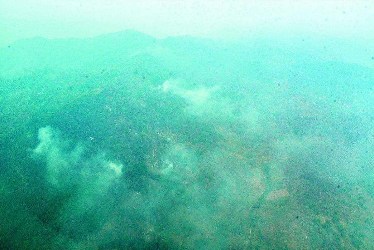 Controlan incendio que consumió casi 100 hectáreas en El Merendón