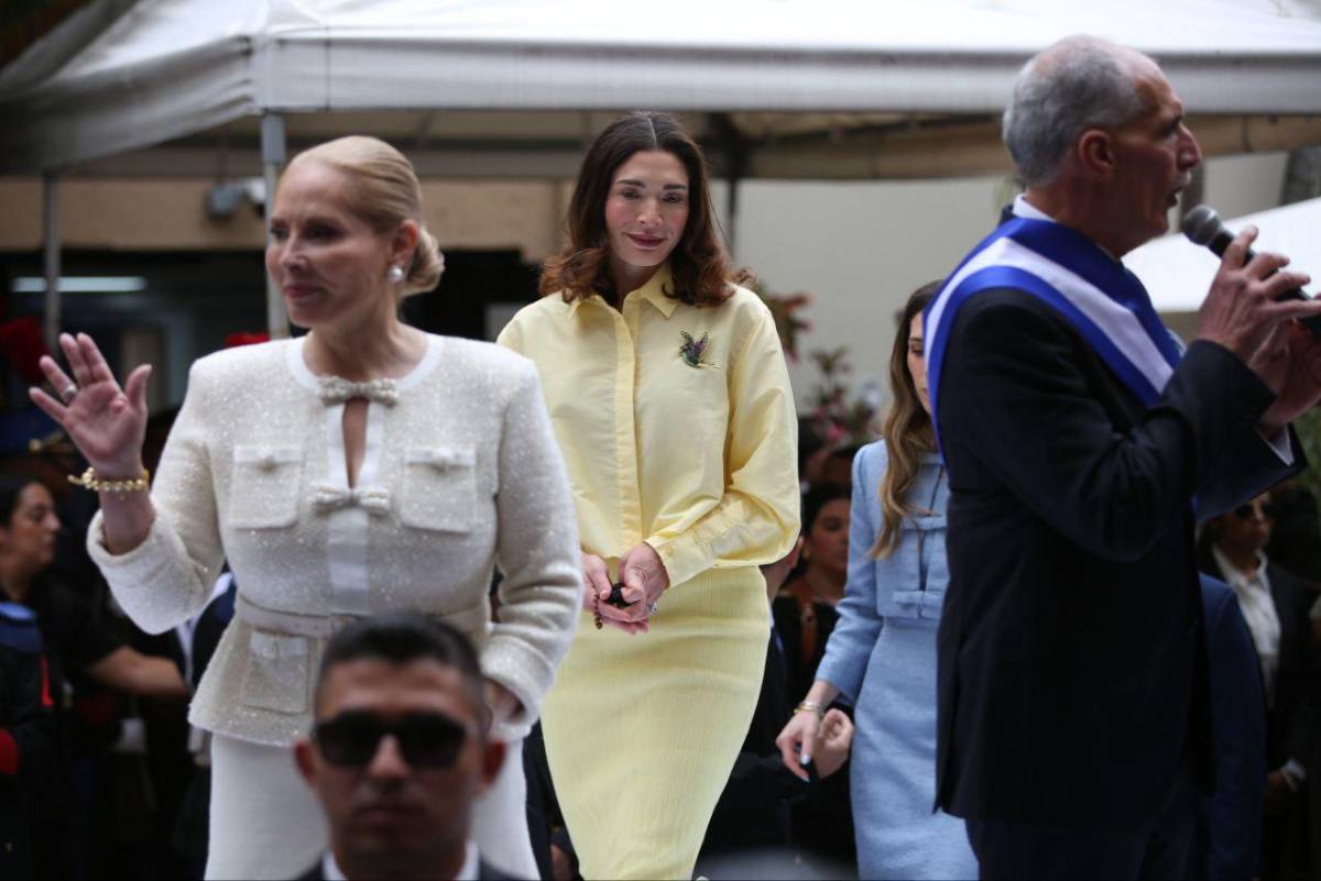 Así lució Lissette Del Cid, primera dama de Honduras, en la toma de posesión