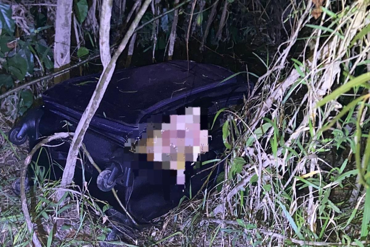 En una maleta hallan cuerpo desmembrado de una persona en La Ceiba