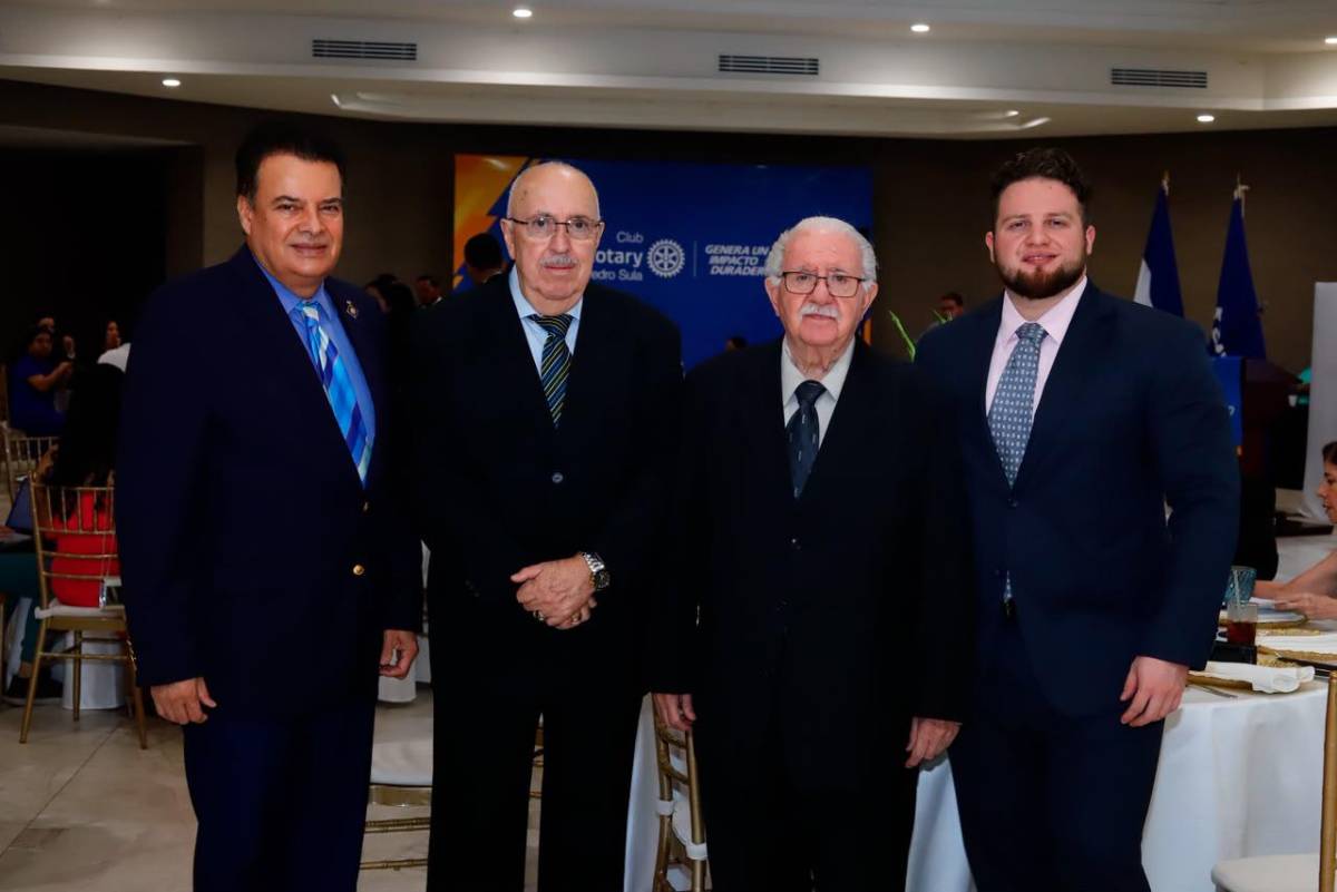 Así fue la juramentación del nuevo presidente del Club Rotario San Pedro Sula 2026-2027