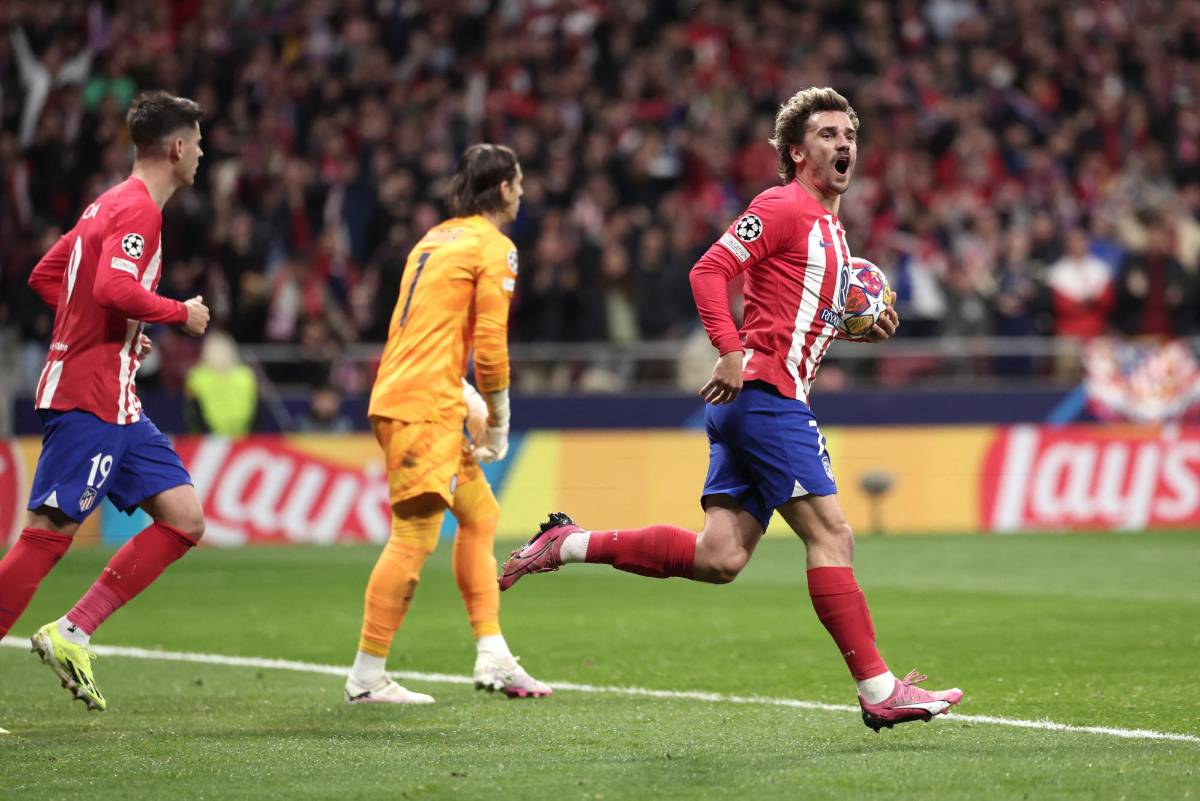 Antoine Griezmann fue el anotador del primer tanto del Atlético de Madrid ante Inter.