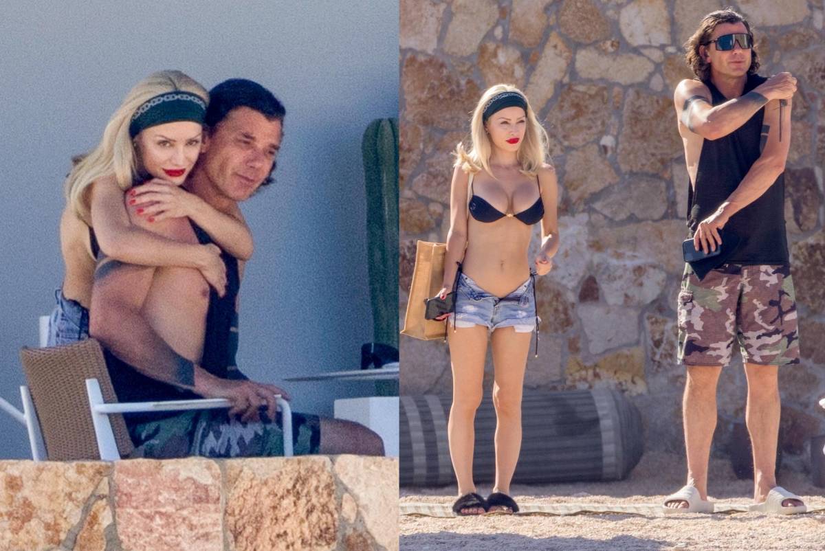 Gavin Rossdale y Xhoana X fueron fotografiados recientemente. La mujer luce el mismo estilo que usaba Gwe Stefanie en los años 90. Pelo rubio platinado, labios color rojo y cejas muy finas.