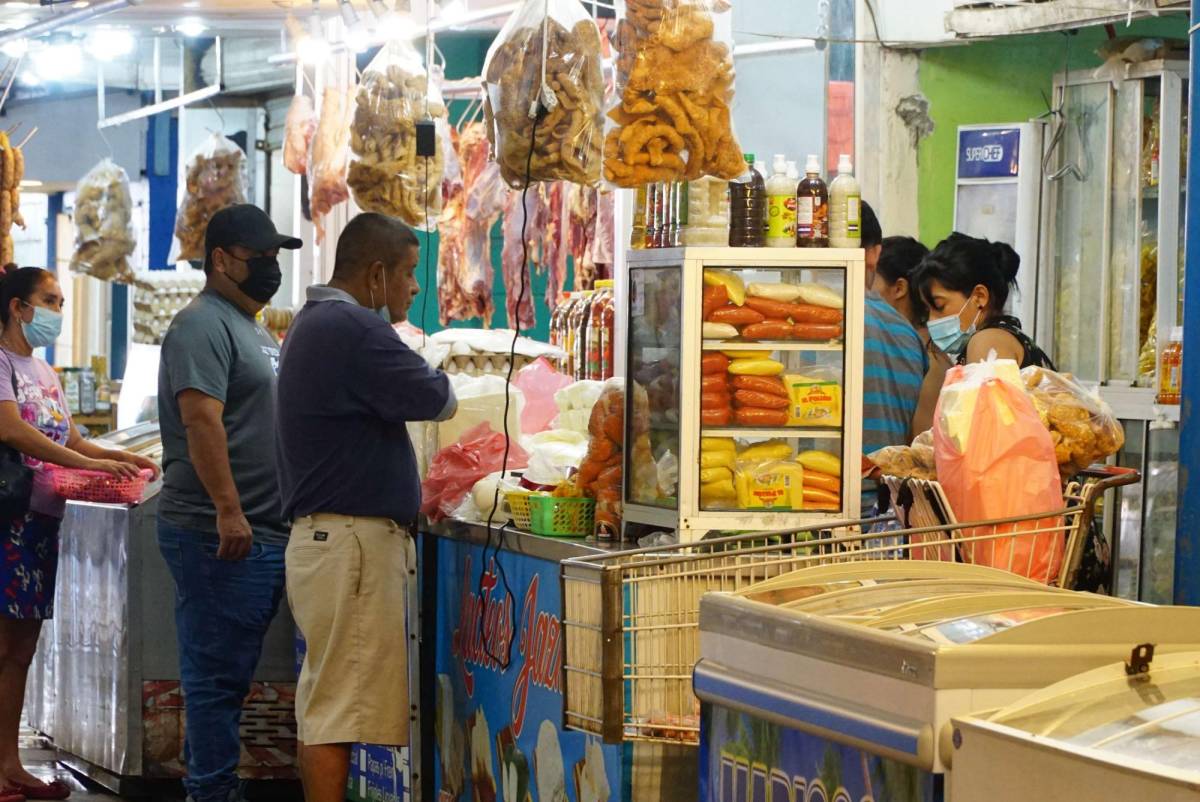 Imagen de uno de los mercados de San Pedro Sula