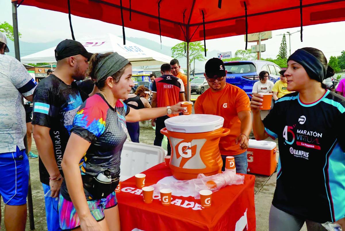 Los puntos de hidrataciones de Gatorade han acompañado los entrenamientos.