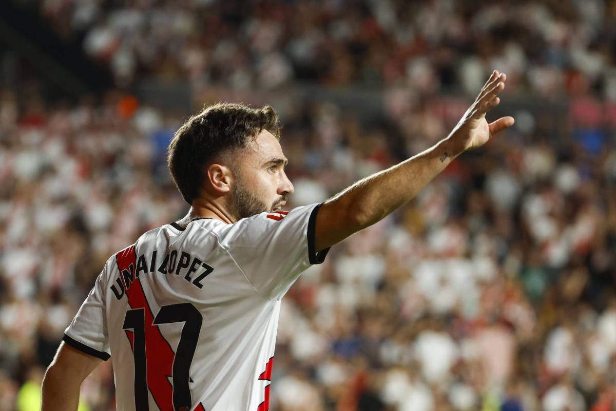 El centrocampista Unai López se encargó de abrir el marcador.