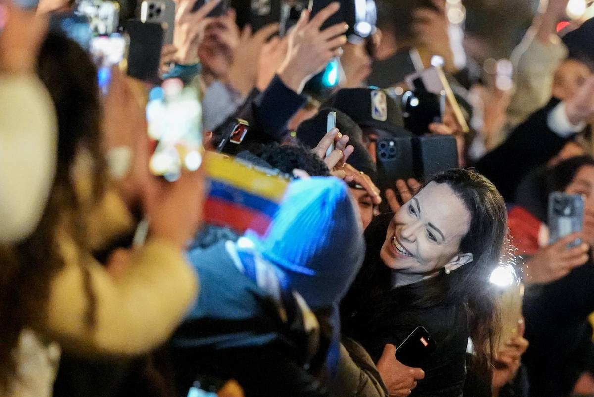 Las imágenes de la llegada de María Corina Machado a Noruega