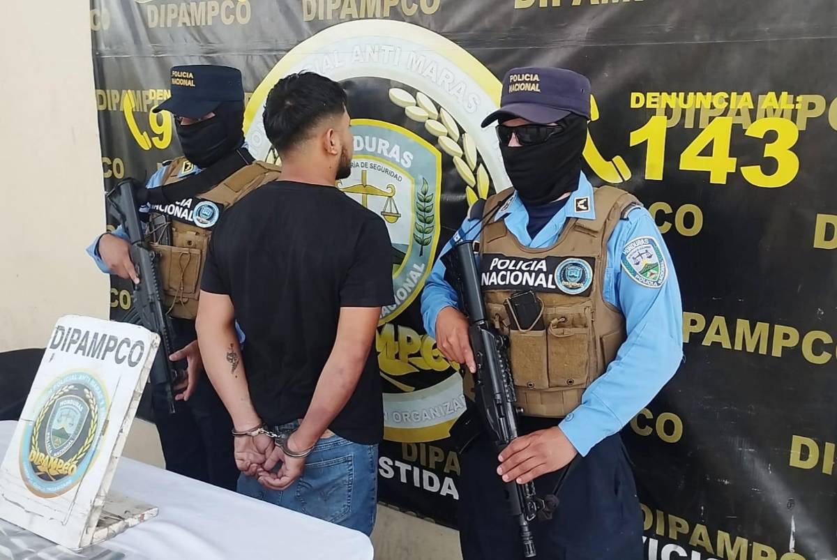 Capturan a Lágrima, presunto pandillero de la 18 en Tegucigalpa