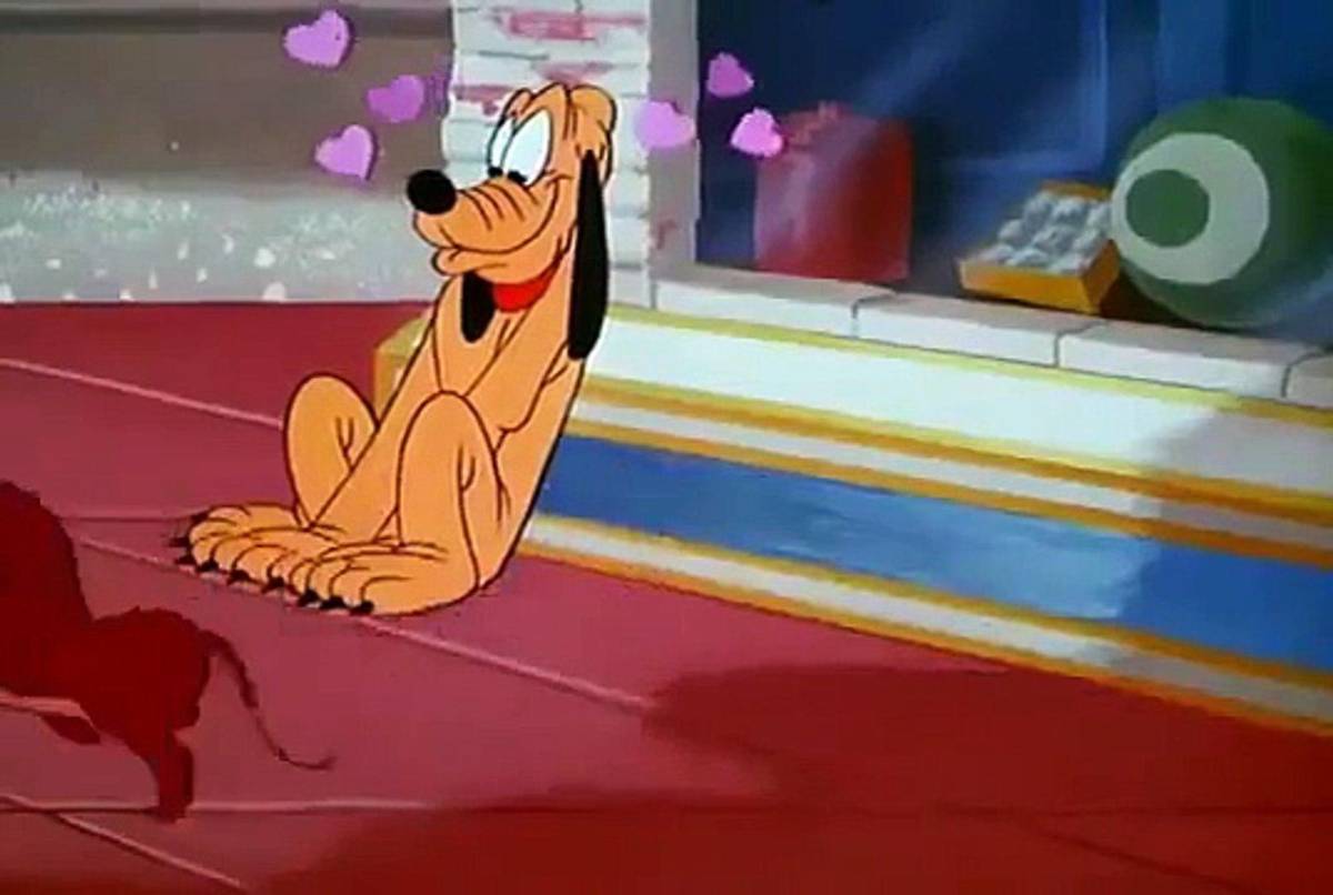 Pluto, la creación animada de Walt Disney.