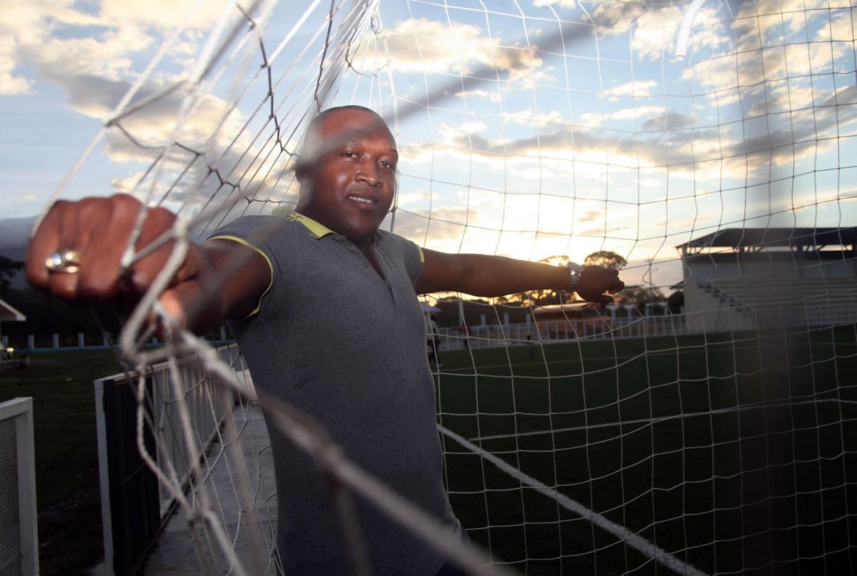 Milton en el Complejo Deportivo Wilson Palacios en La Ceiba.
