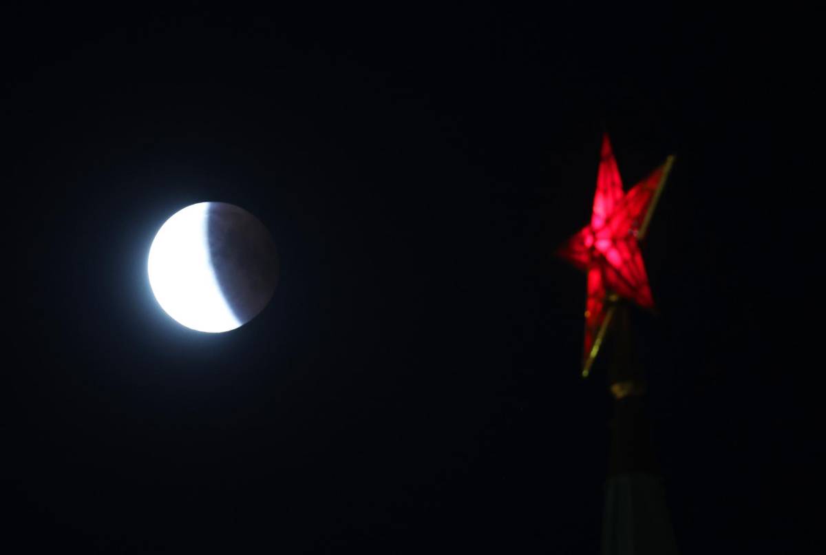 Las imágenes de la luna de sangre alrededor del mundo