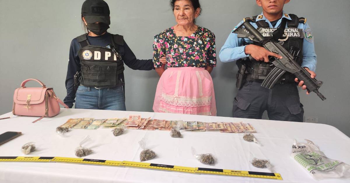 Capturan a abuela hondureña por vender droga en Copán