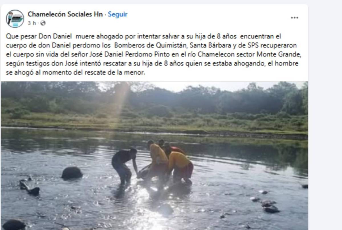 Tragedia: Jugador hondureño muere ahogado al intentar salvar a su hija