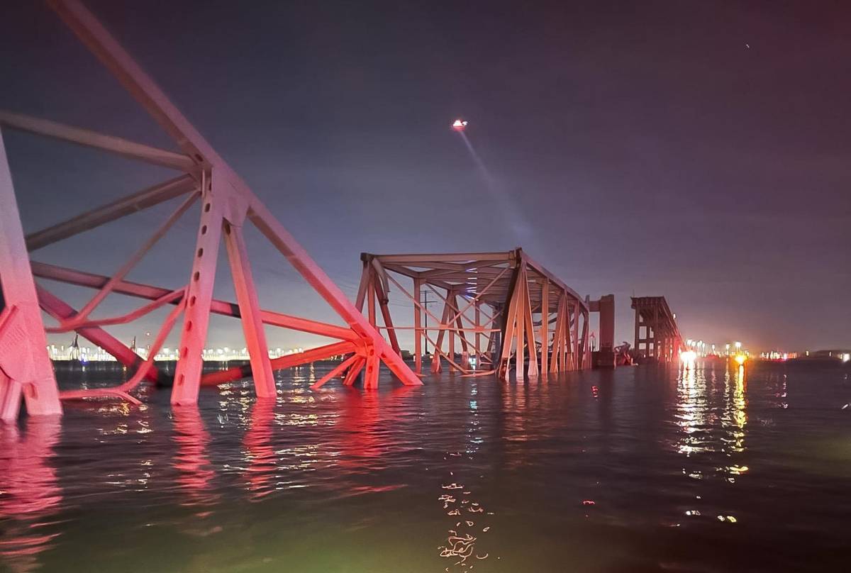 Conmoción en Baltimore tras el derrumbe del puente: “Sonó como una bomba”
