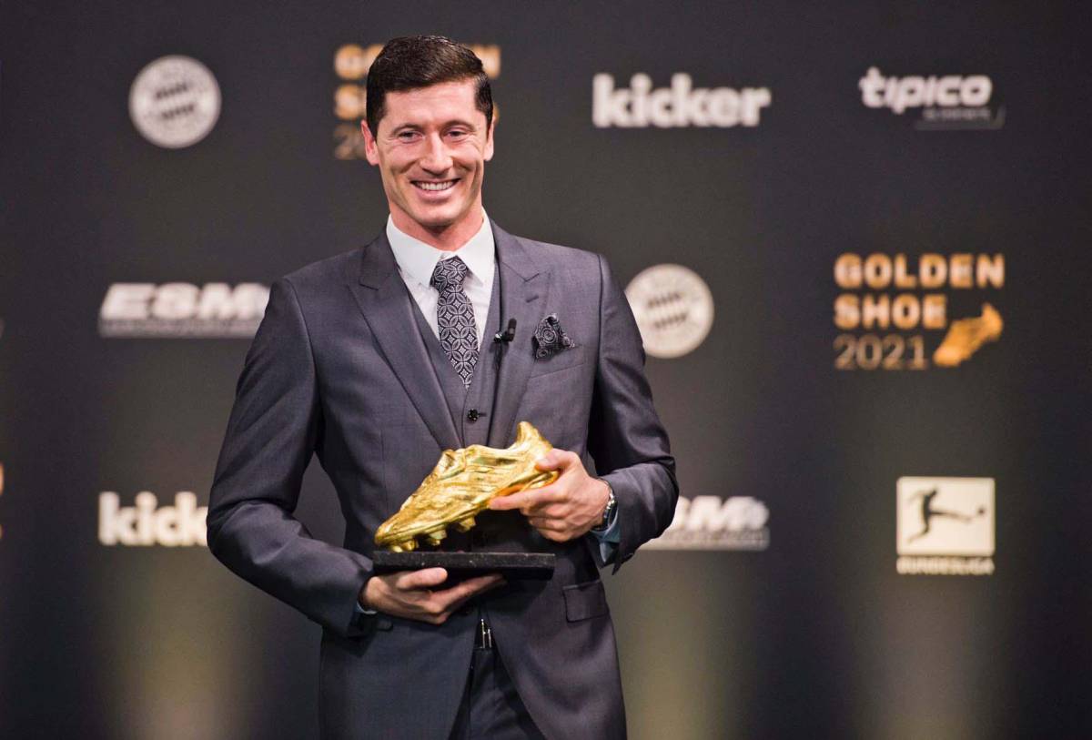 Lewandowski recibe la Bota de Oro y habla de su futuro: “Me vi con Florentino”