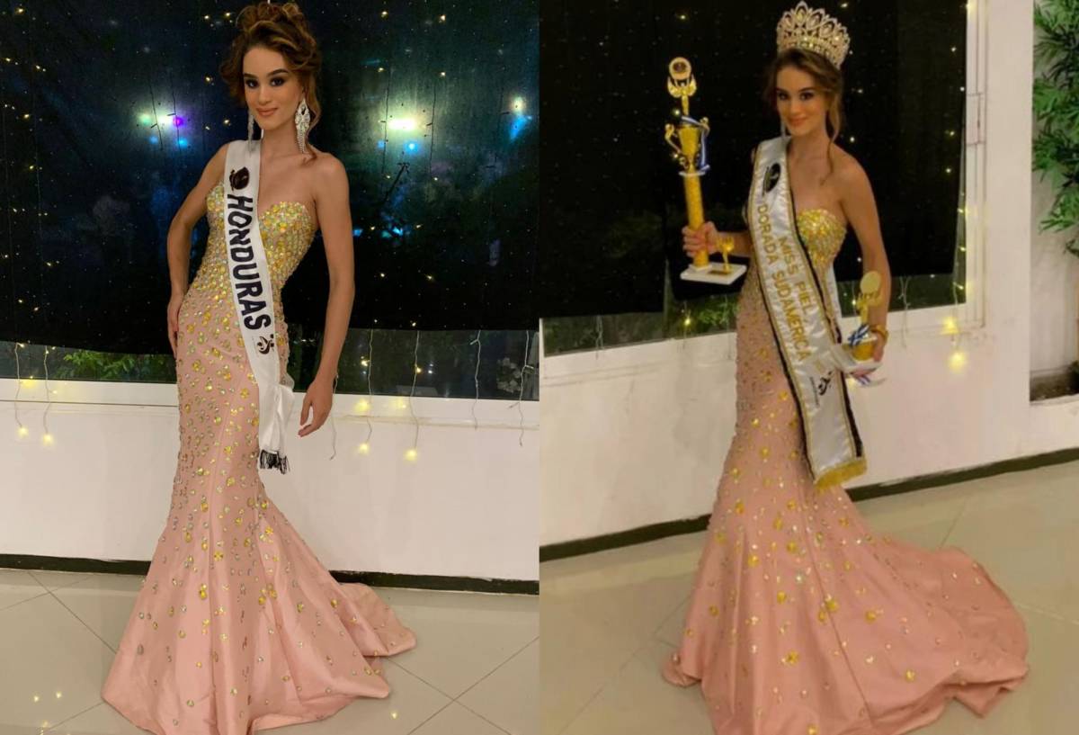 La hondureña Sandra Hinds destaca en el certamen Miss Piel Dorada Internacional 2022