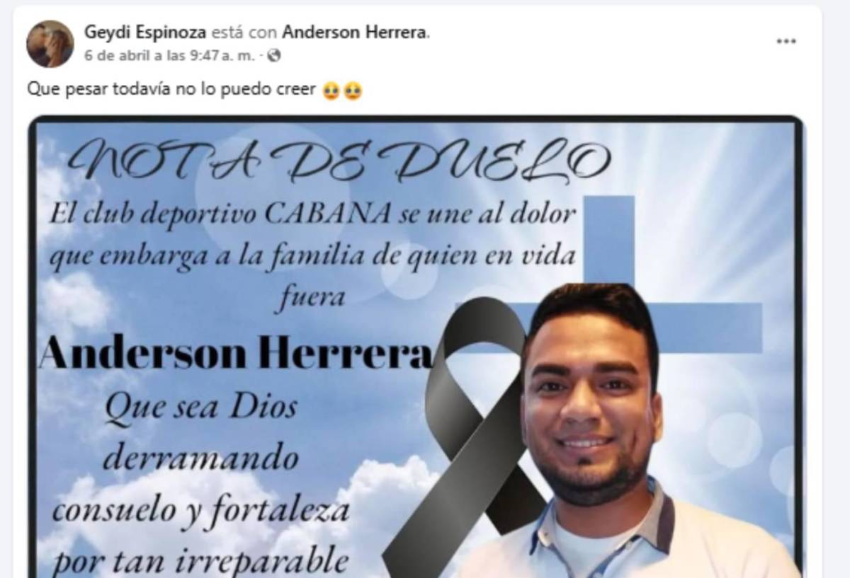 Consternación por misteriosa muerte de futbolista hondureño: No logró asimilarlo