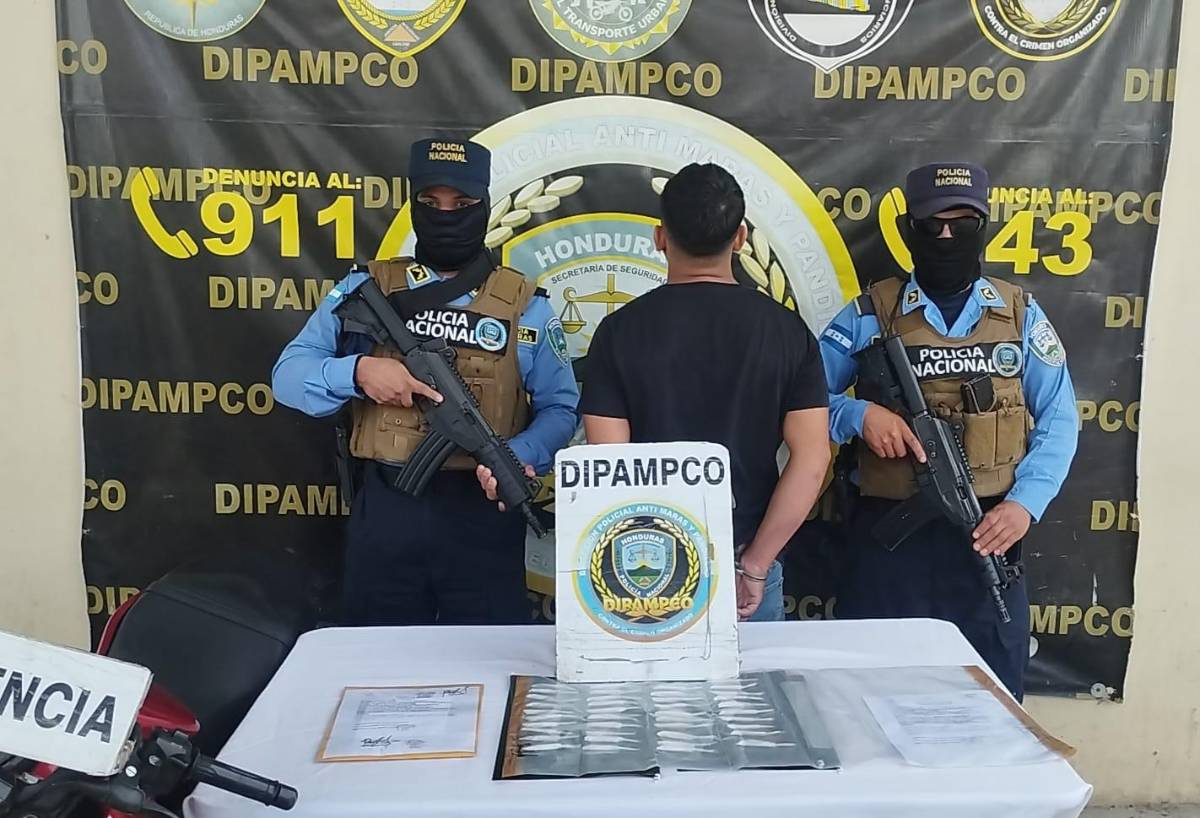 Capturan a Lágrima, presunto pandillero de la 18 en Tegucigalpa