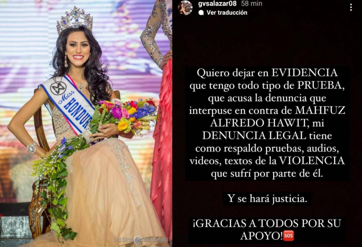 Gabriela Salazar fue coronada como Miss Honduras en 2015.